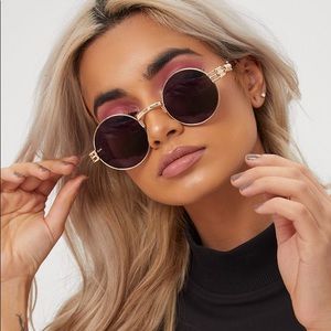 Round Retro Frame Sunglasses